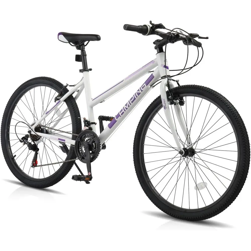 

24/26 Inch Adult Mountain Bikes with 7 or 21 Speed Shifting, Dual Suspension, Comfortable and Stylish