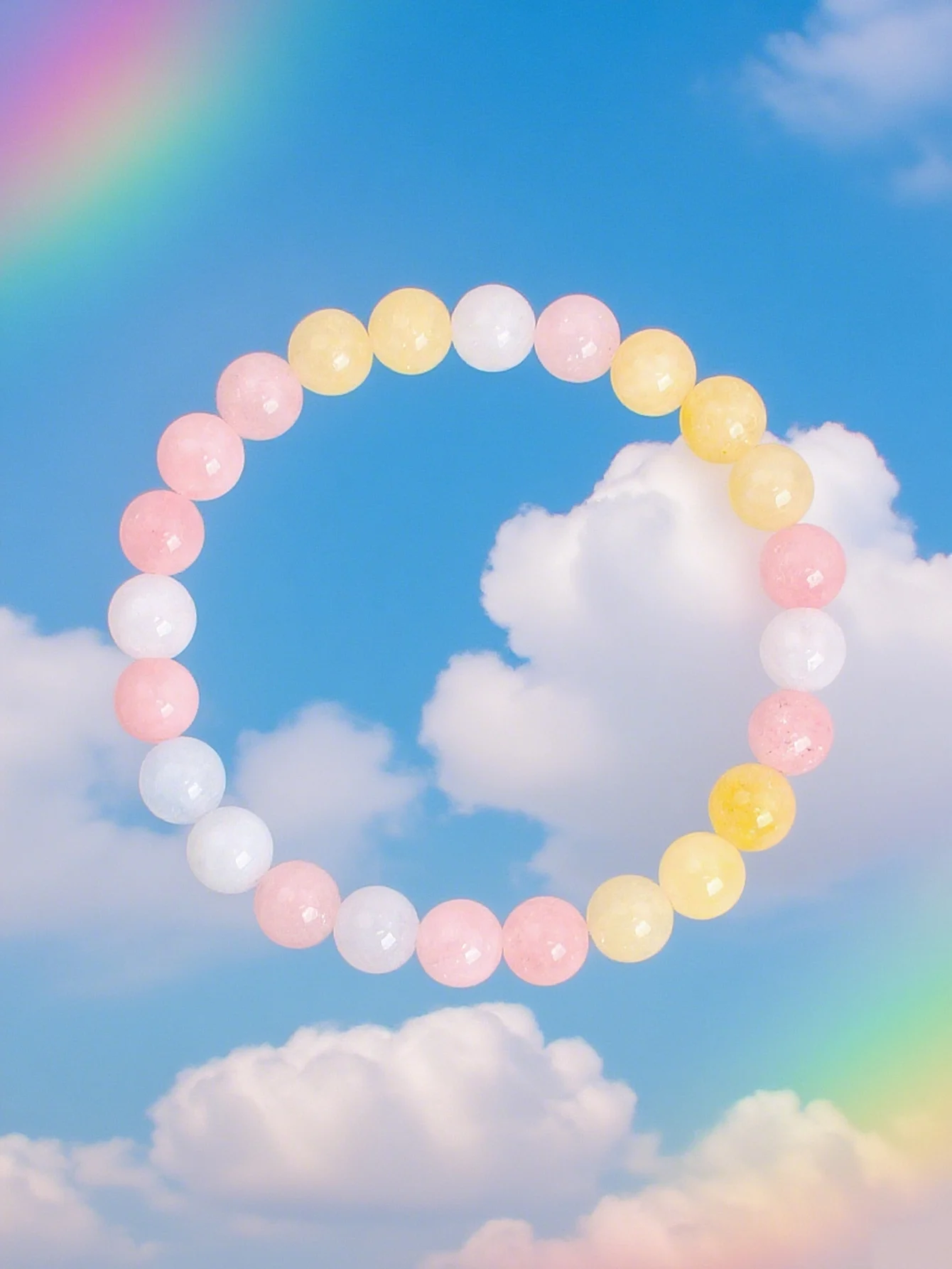 

Natural Morganite Stone Bead Bracelet Encourages Love Compassion Emotional Healing Heart Chakra Balance Love & Romantic Jewelry