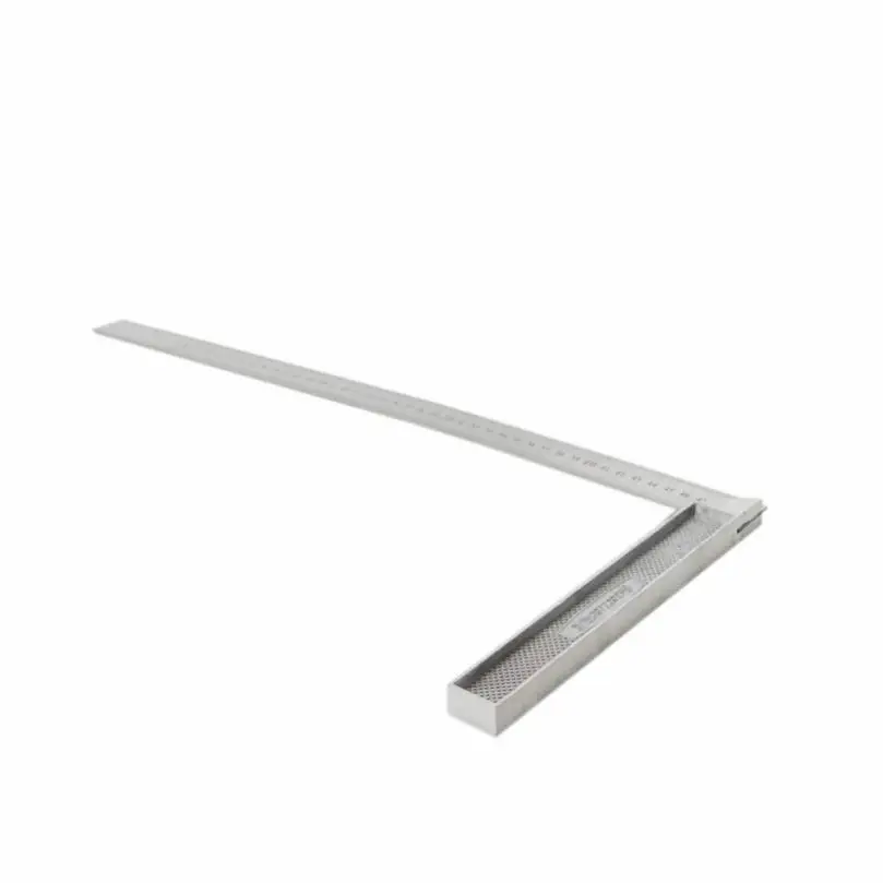 500mm / 19.7 Inch Right Angle Stainless Steel Angle Ruler with Thickened Handle Angle Rulers Measuring Tools