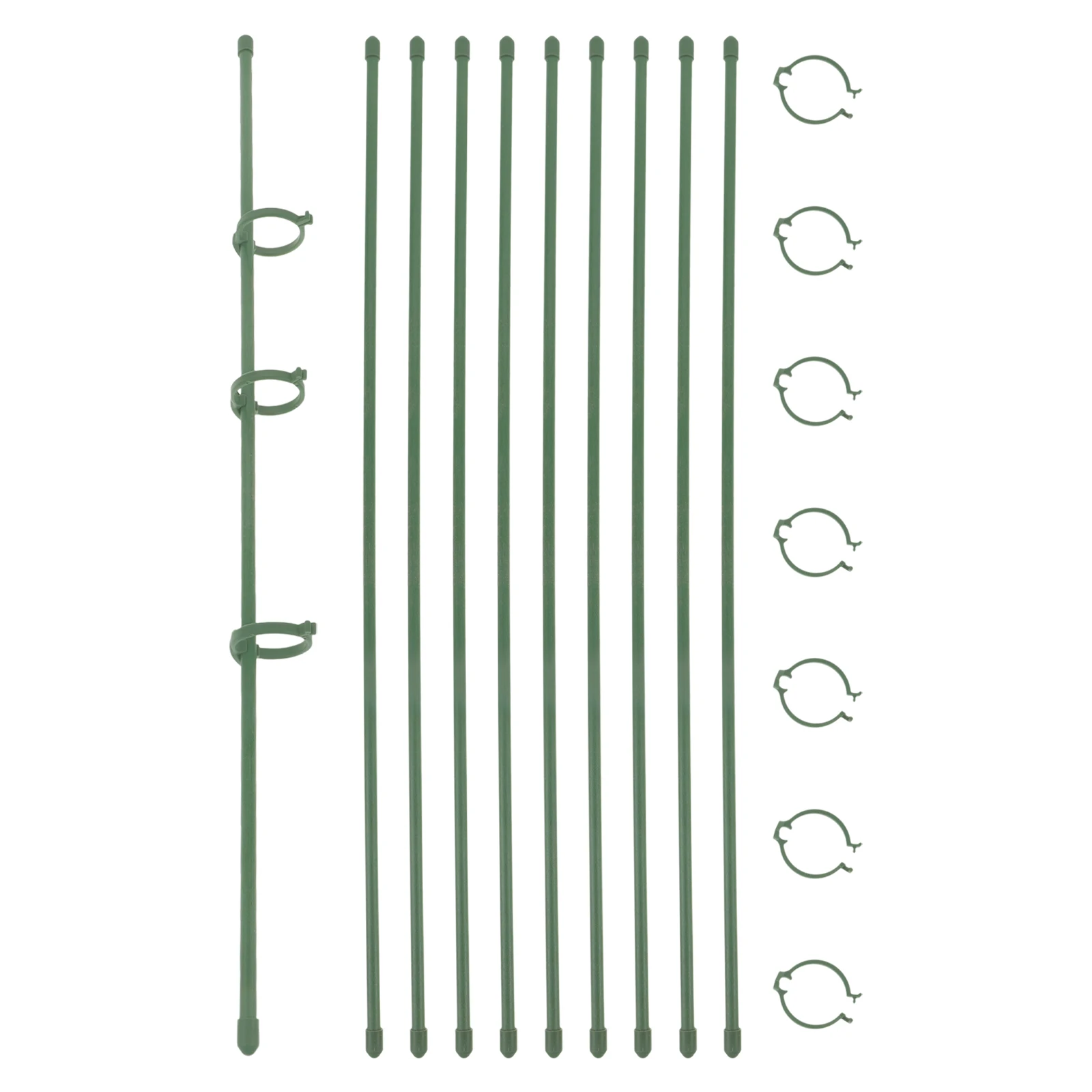 

10 set Plant Stake For Indoor Plants Durable Plastic Support Potted Climbing Garden Supplies Small Stakes Houseplants Supporting