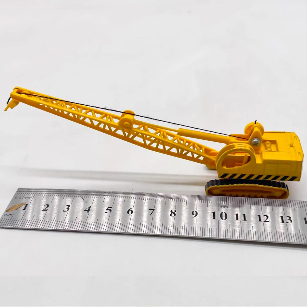 Scale Mini Simulation Alloy Crane Engineering Vehicle Scene Model Finished Product for Diorama