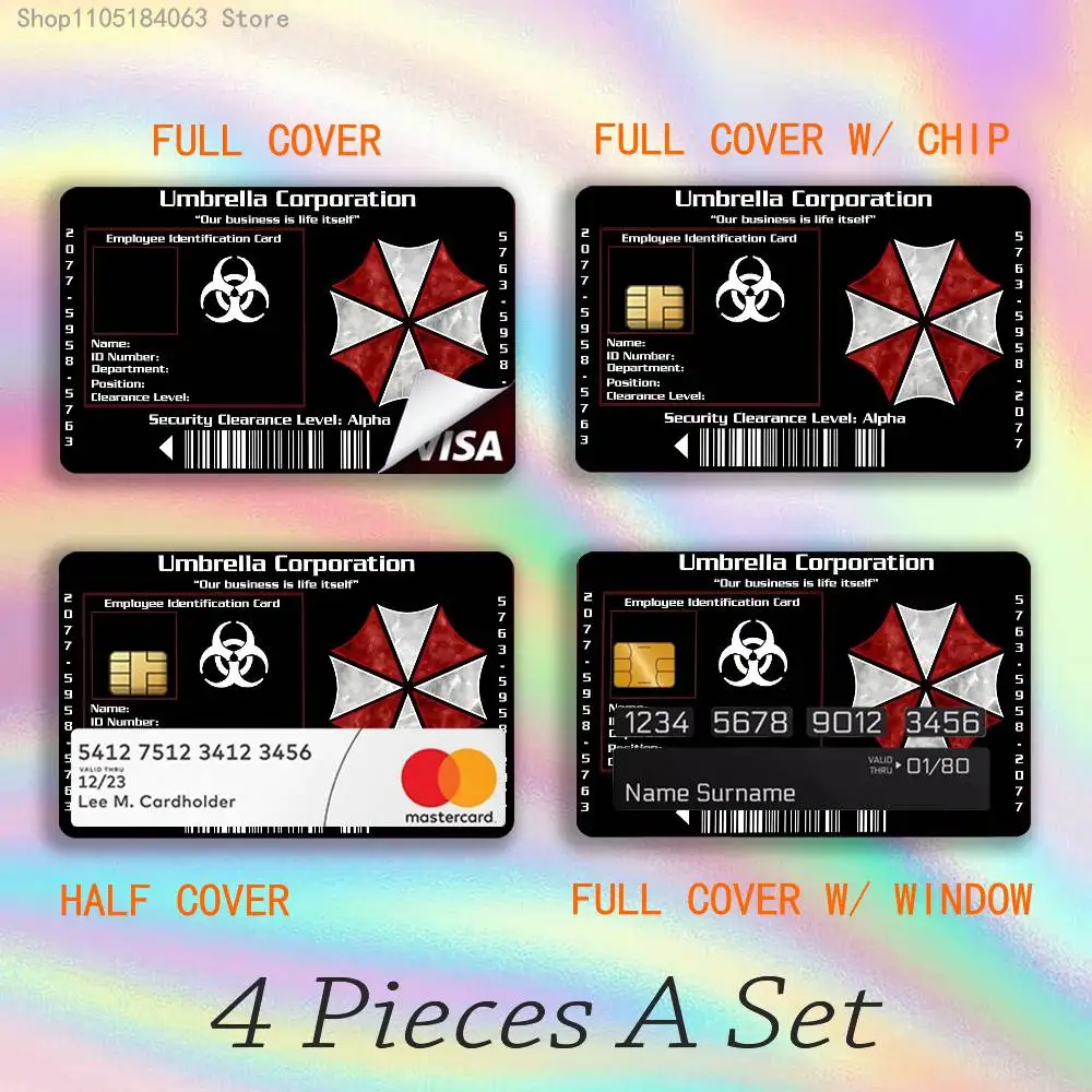 

U-Umbrella C-Corporation Stickers Credit Visa Debit Bank Charge Card Bus Metro Waterproof Sticker Decal Decoration