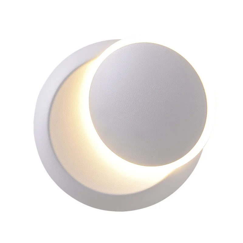 الشمال كسوف القمر مصابيح الحائط مع تصميم بسيط ومبتكر للتدوير غرفة نوم السرير الشمعدانات Woonkamer المدخل الدرج #5