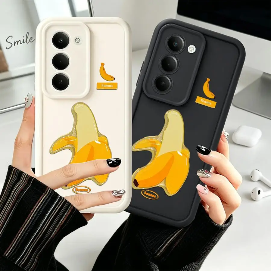 Case for Samsung Galaxy A15 A16 A12 A13 A26 A32 A35 A36 A34 A51 A73 A71 A72 A23 A56 A53 A54 Phone Cover Banana Simple