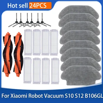 Xiaomi Robot Vacuum S10 S12 T12 B106GL/mop 2S xmstjrobot 2s/3C B106CN Parts Accessories Main Side Brush Filter Mop