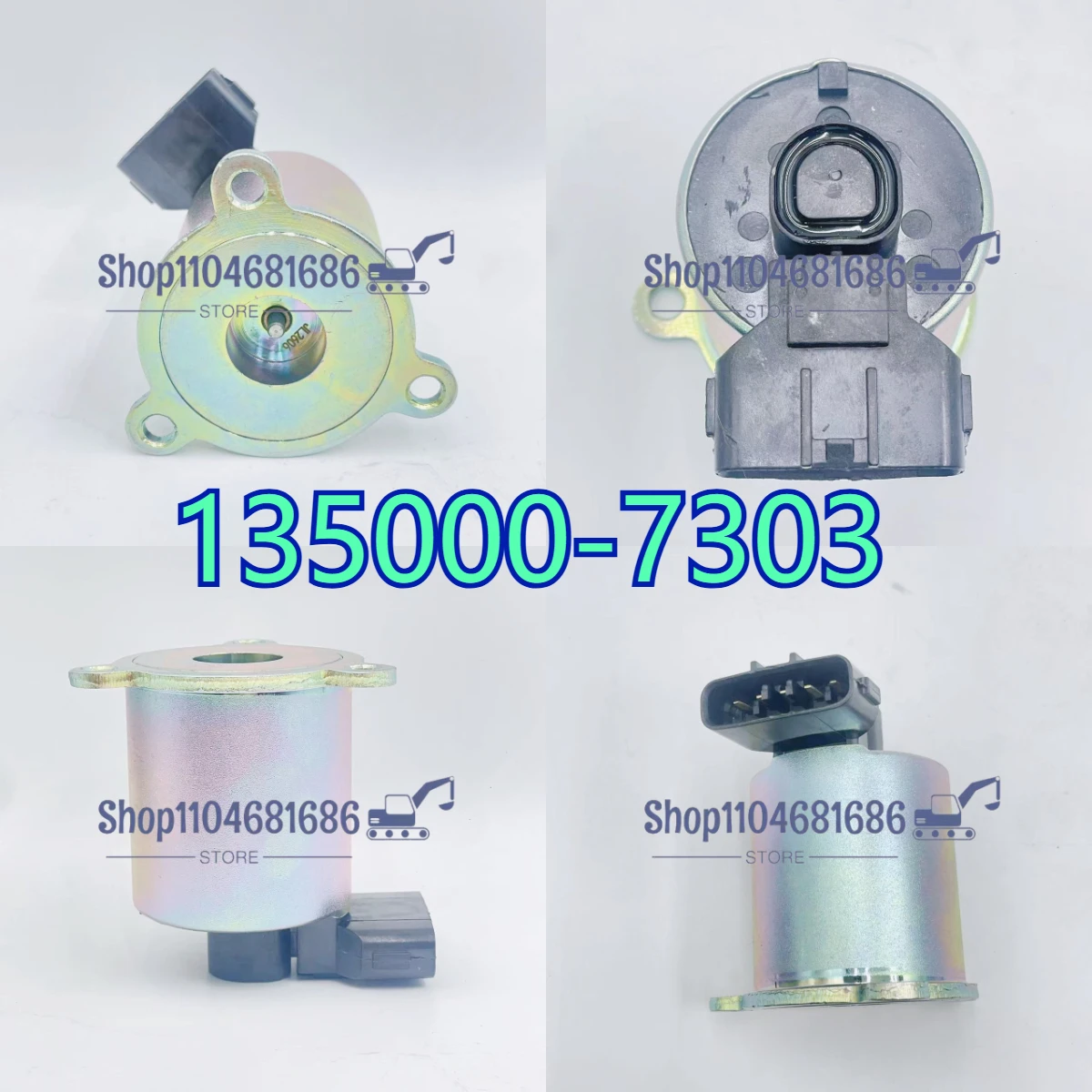 135000-7303 VH25620-E0133 High Quality Solenoid Valve for Kobelco J05E SK200-8 SK250-8 EGR Solenoid Valve Assembly Excavator
