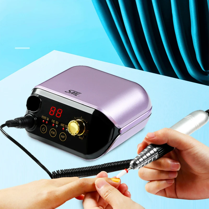 

Powerful Motor Nail Drill Machine Nail Tools Grinding and Polishing Rotary Button Nail Removal Foot Switch Electric Nail Drill