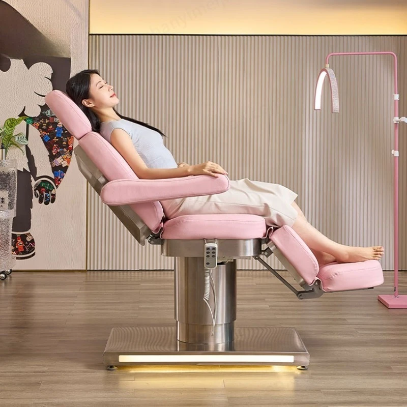 

Современная электрическая кушетка для салонов красоты с 3 моторами для наращивания ресниц, массажа лица и татуировок