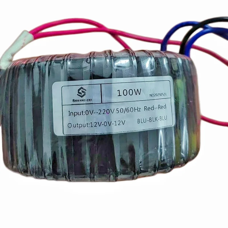 

Pure copper 100W toroidal transformer 110V 220V 230V 240V To 6V 9V 12V 15V 18V 24V 30V 36V 48V 60V for audio amplifier