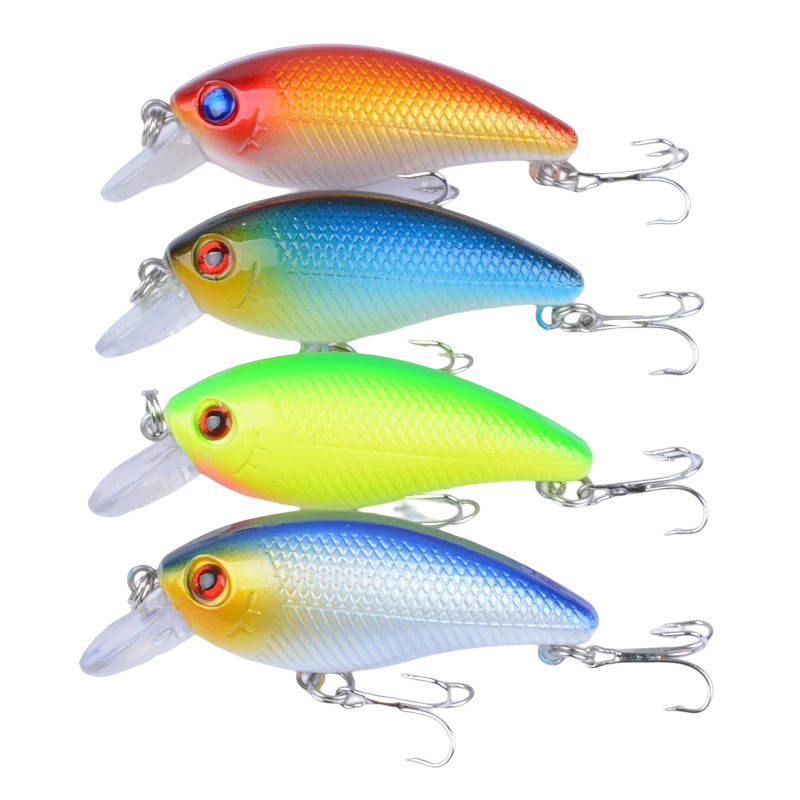 East Rain Suspension Bait Freshwater Saltwater Fishing Lure 6.5cm 9.2g 4pcs SP Crank Artificial Hard Bait Free Shipping