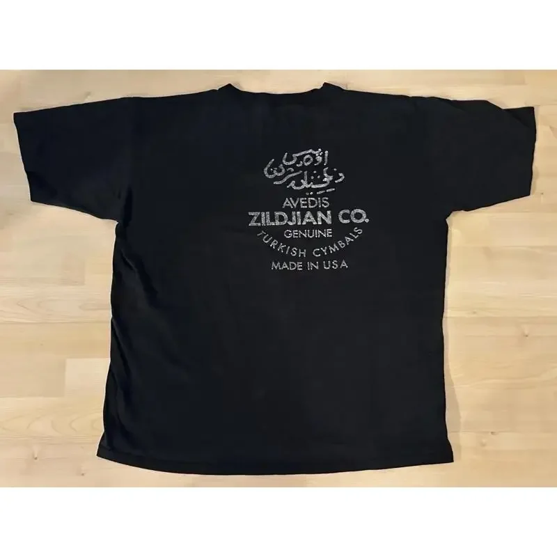 Zildjian Cymbals Vintage T Shirt 90S Drum Double Sided Usa
