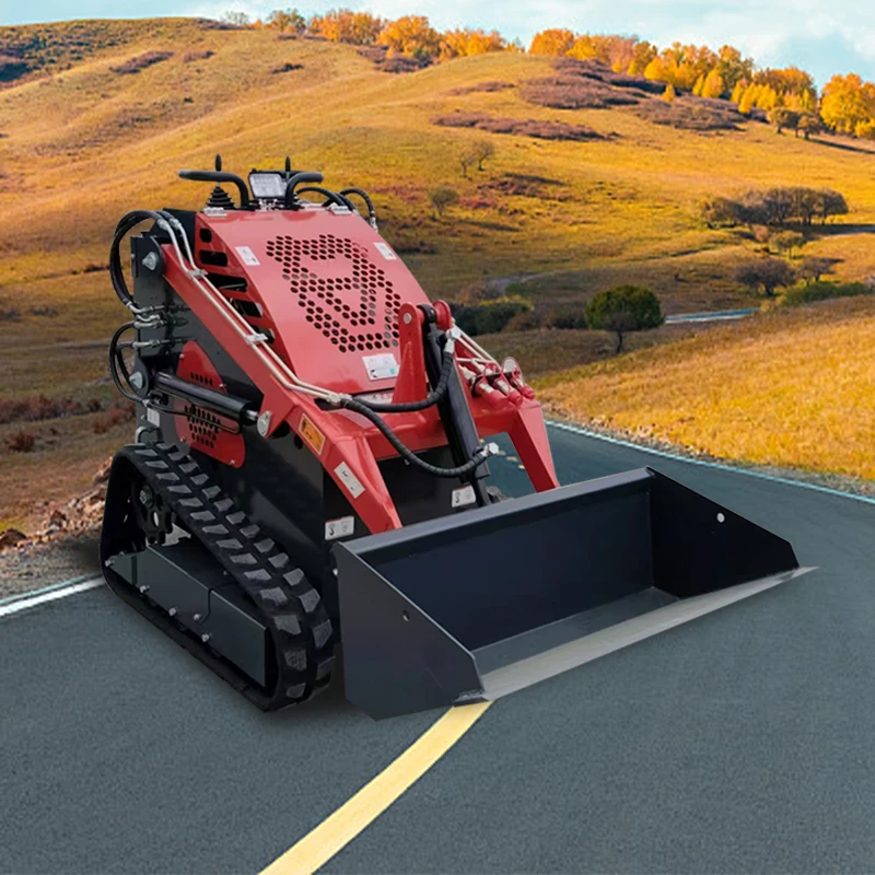 

Customized European Agricultural Small Track Loaders High Quality Home Use 380E Mini Steer Loader 4WD Skid Steer Loader EPA