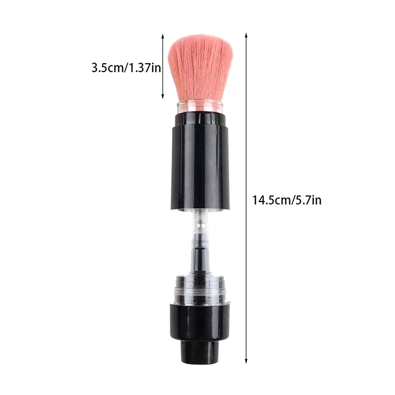 Hervulbare poederborstel Cosmetische poederborstels Multifunctionele push-on spraypoederborstel Foundation Blush Brush Makeup Tools