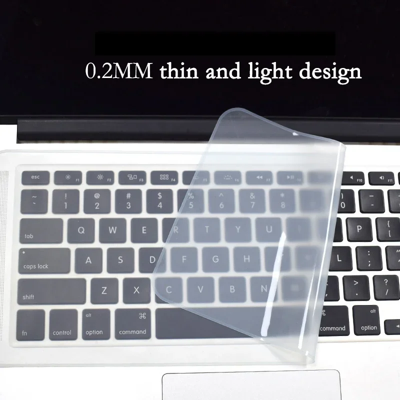 Universal Laptop Cover Keyboard Skin Dustproof Waterproof Soft Silicone Protector Generic for Macbook 12-14 inch 15-17 inch