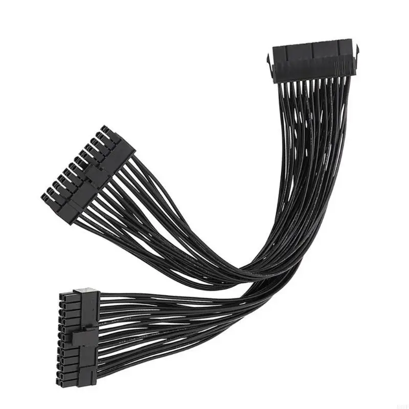 896f atx24pin 1 hingga 2port kabel catu daya 24pin Motherboards Power Extension Cable