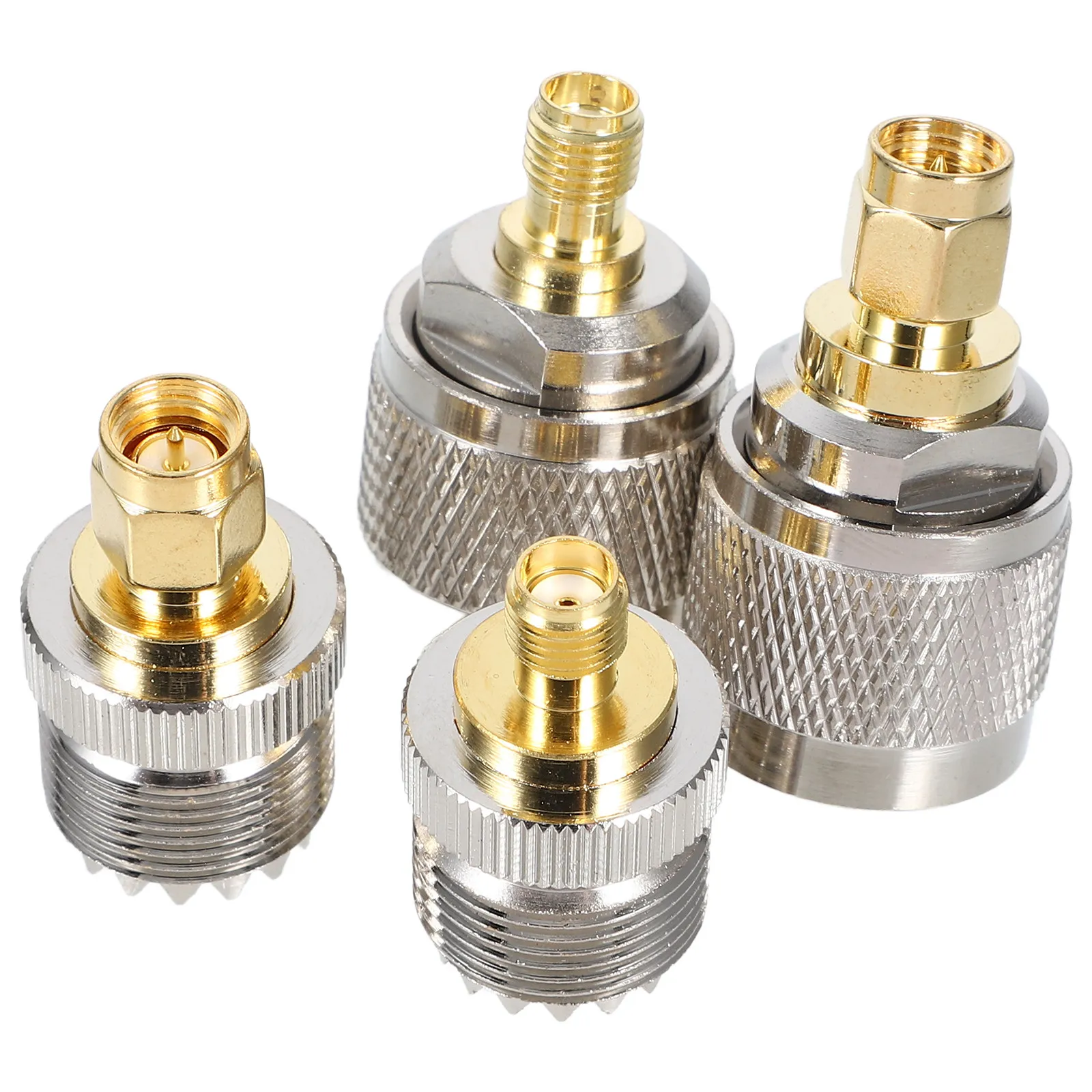 

Комплект коаксиальных адаптеров SMA UHF: PL259 SO239 на SMA (штекер) для антенн Wi-Fi, радиоприемников, внешних антенн
