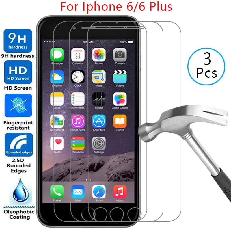 tempered glass for apple iphone 6 plus case iphone6 6plus i6 6p iphone6plus plu back cover 360 i phone ipone iphon ihone iphoe