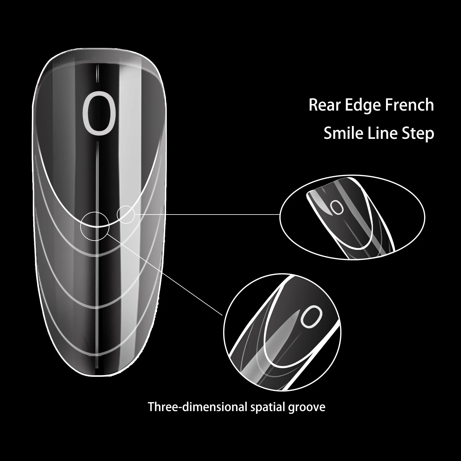 75 قطعة المنطقة الفرنسية المزدوجة مسمار شكل غطاء كامل بناء سريع هلام قوالب الفرنسية نصائح وصلات لإطالة الأظافر قابلة لإعادة الاستخدام الاكريليك العلوي مانيكير #4