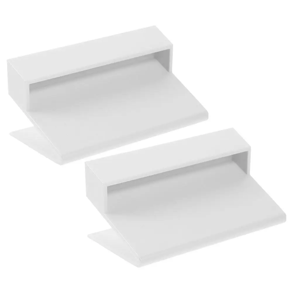 2Pcs Business Card Display Holder Organizer Desktop Name Cards Memos Office Compact Modern Design Essential