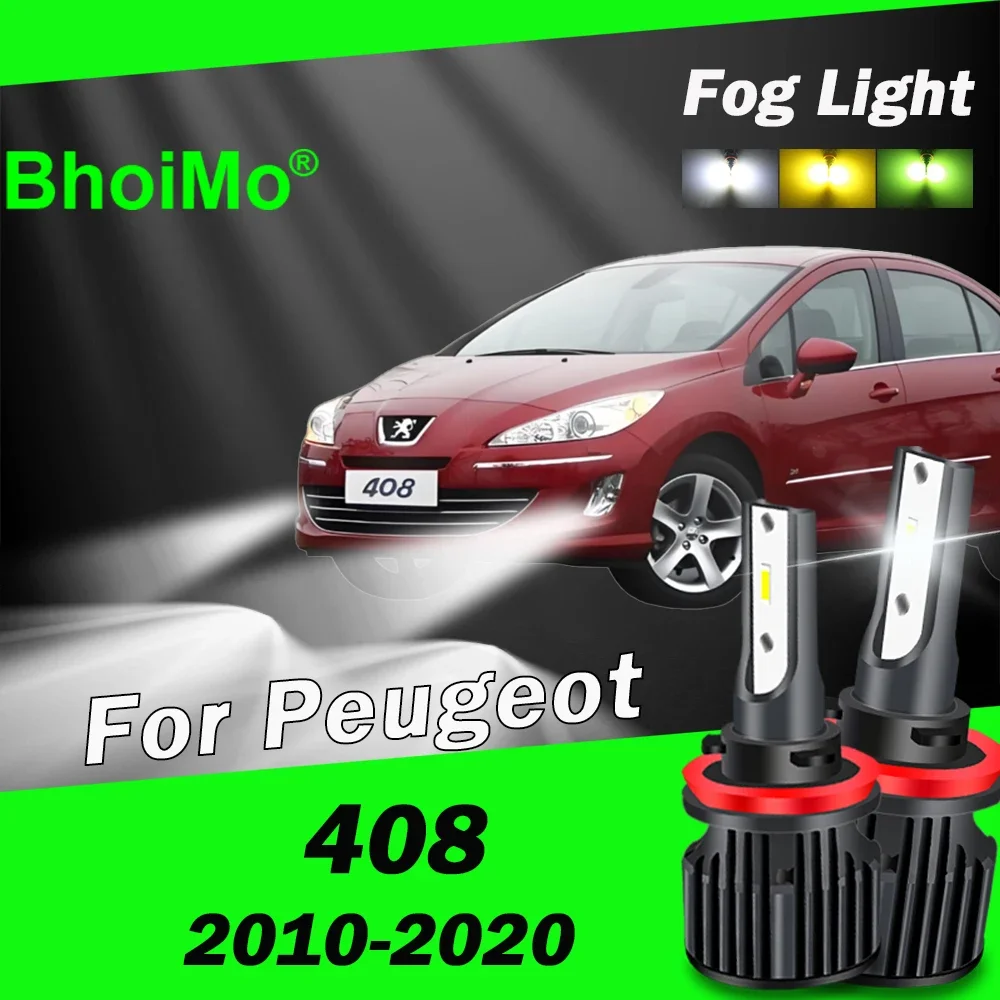 

For Peugeot 408 2010 - 2020 Front Fog Light Lamp Led Bulb 2011 2012 2013 2014 2015 2016 2017 2018 2019