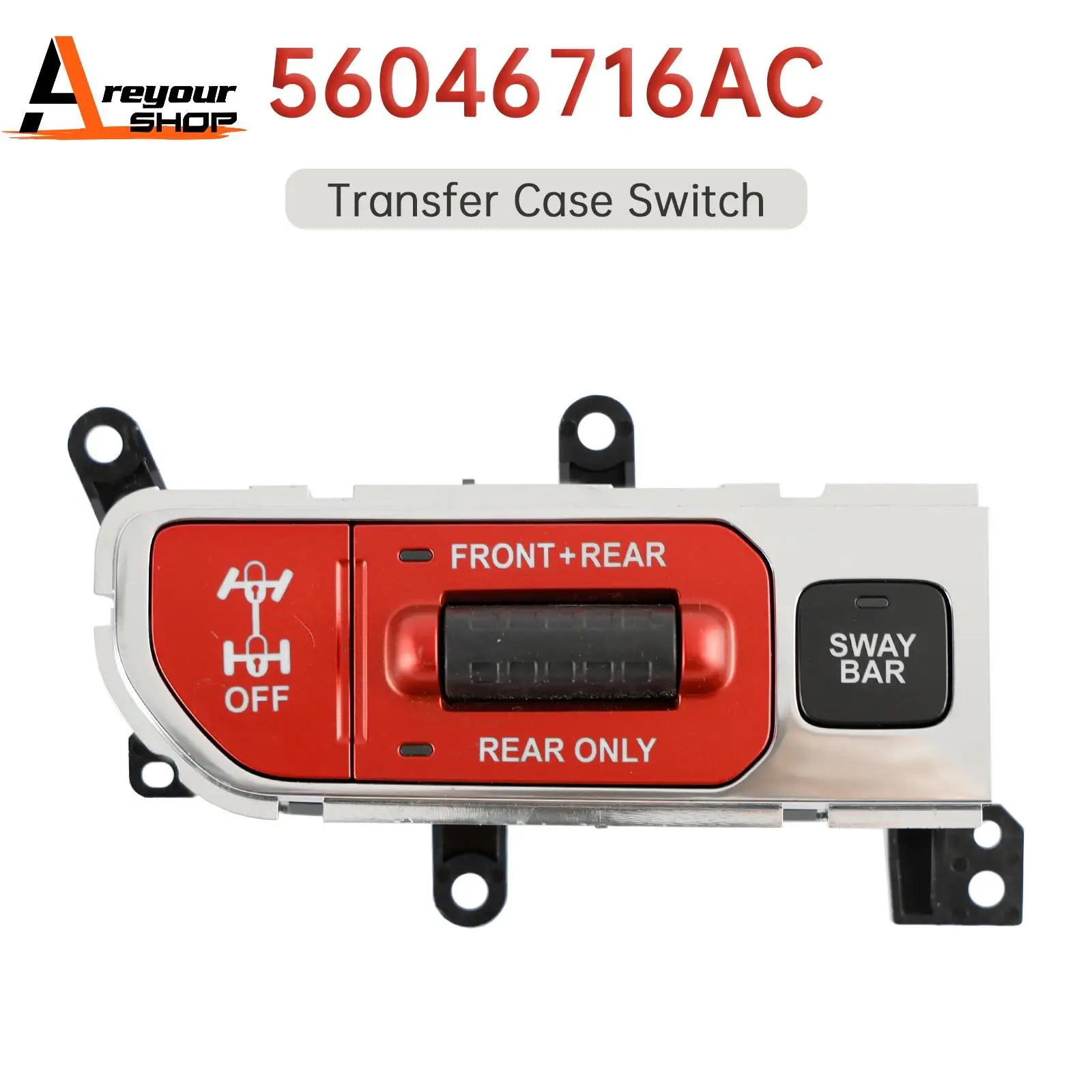 

56046716AC Transfer Case Switch for Jeep Wrangler JL Off Road 2018 2019 2020 2021 2022 2023