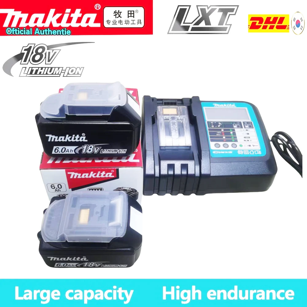 

Original Makita 18V 5/6/Ah rechargeable battery, Makita BL1830 BL1840 electric drill, screwdriver tool battery,fast charging,