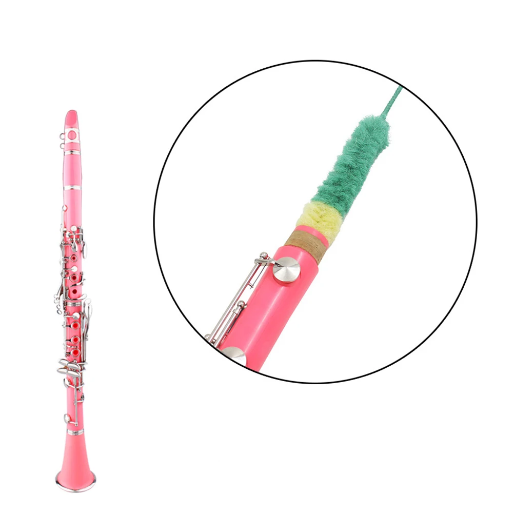 

Multicolor Clarinet Cleaner Brush Microfiber Moisture Removal Tool Prevents Pad Replacement Fits All Skill Levels Woodwind
