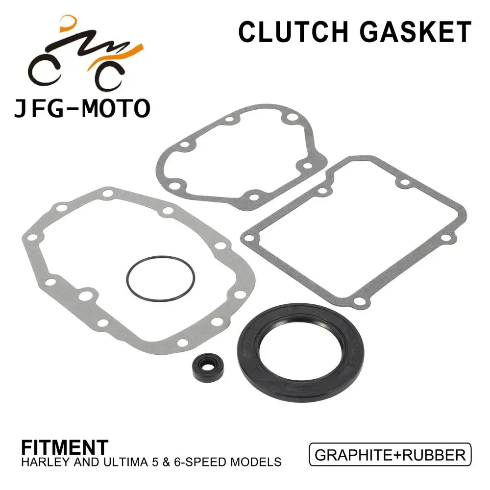 

Motorcycle Accessories Cutch Gasket Gaskets Engine Cylinder Piston Gasket Set Rubber For HARLEY AMD ULTIMA 5 6-SPEED MODELS Bike