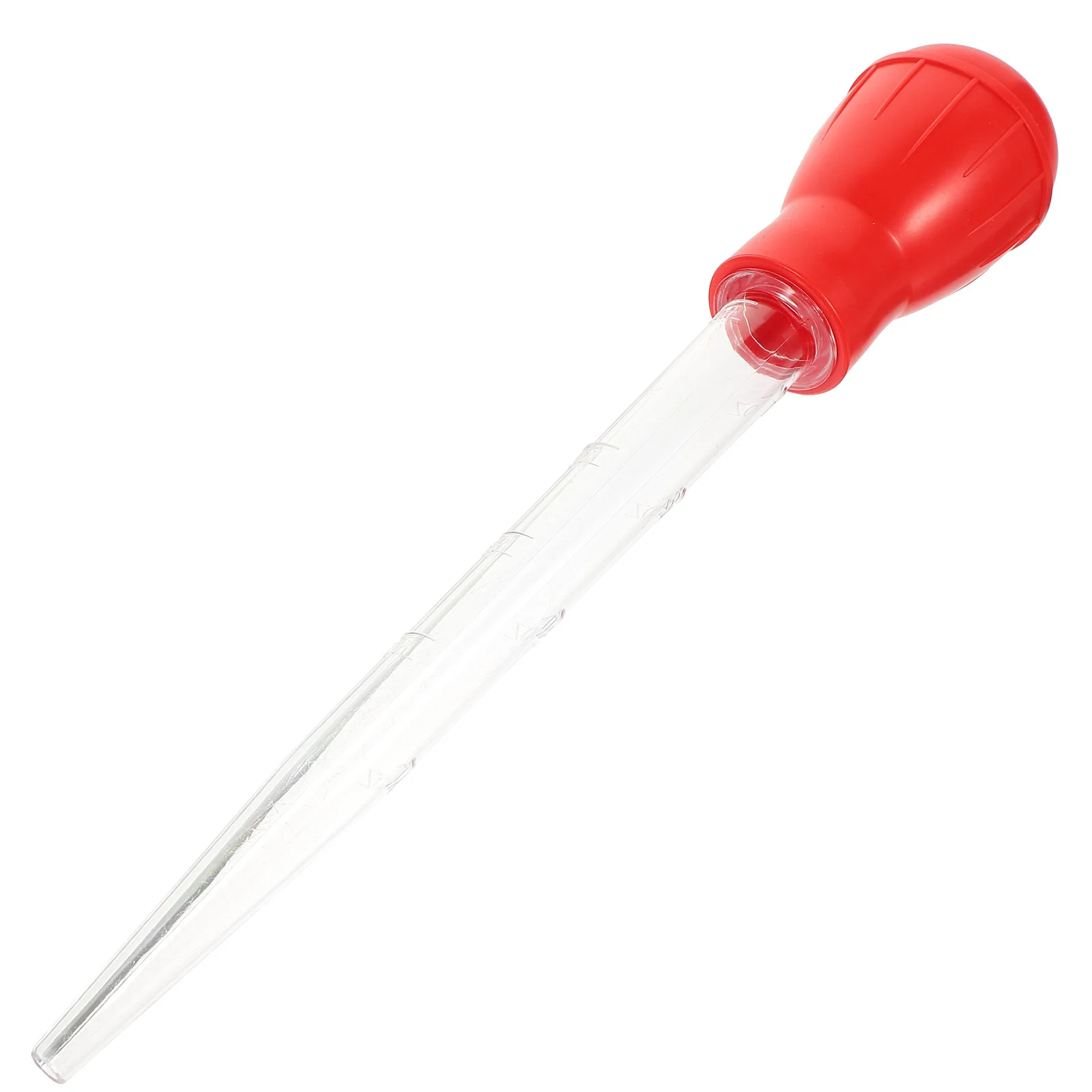 

1pc 30ml Kitchen Oil Dropper Baking Milk Cream Seasoning Pump Kitchen Gadget for Home Restaurant (Red)