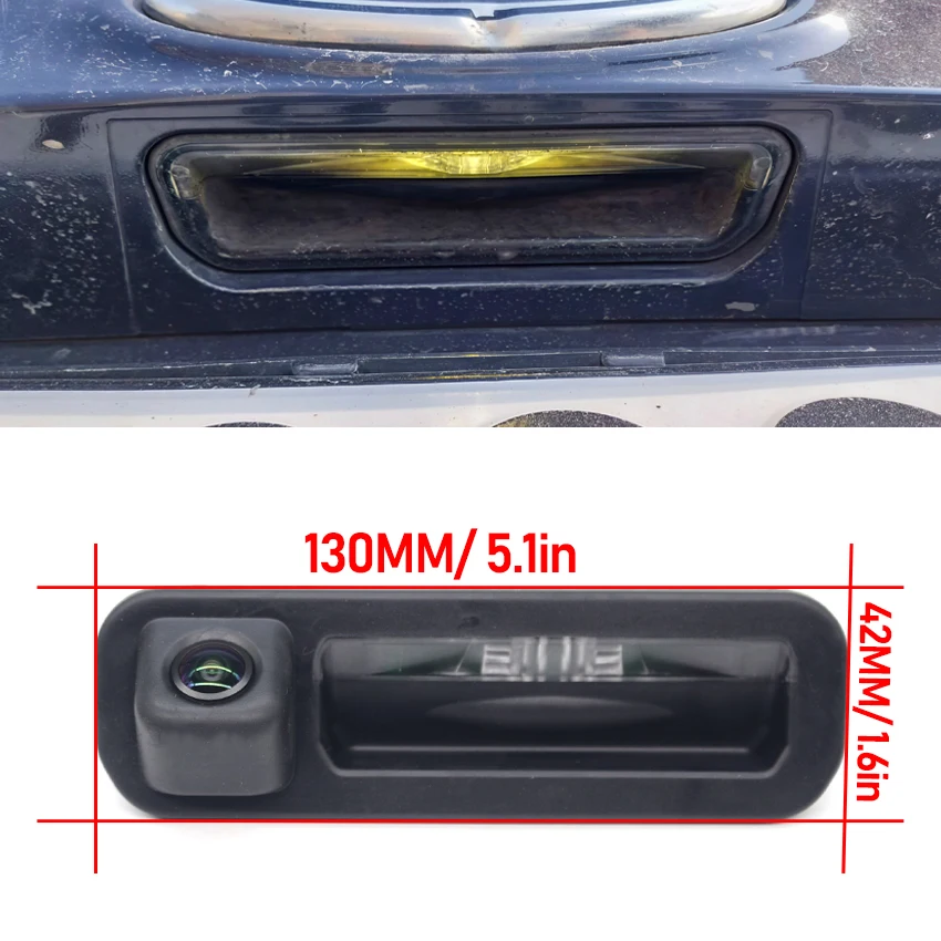 CCD HD Fisheye Lens Rear View Camera For Ford Focus 3 2011 2012 2013 Before Facelift Car Trunk Handle Reverse Parking Monitor