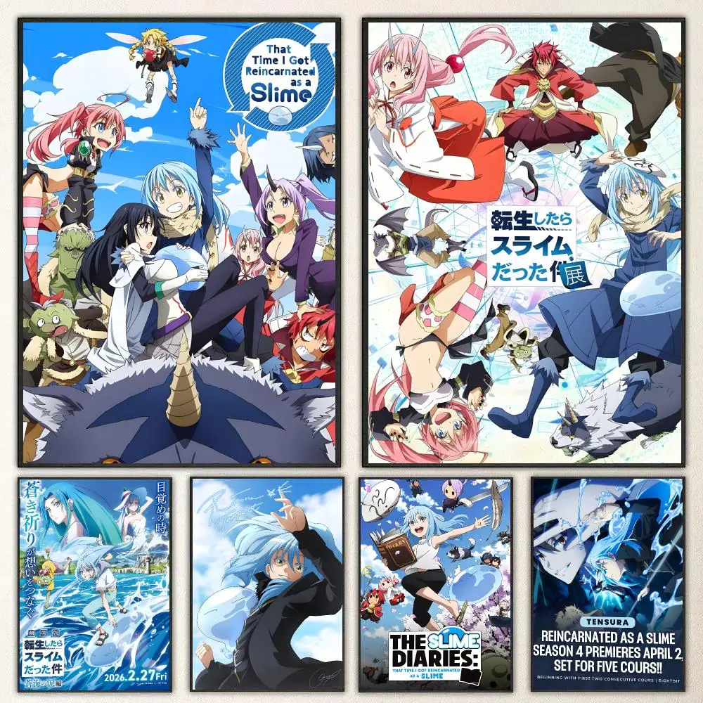 That Time I Got Reincarnated as a Slime   Print Wall Art Pictures Canvas Painting Living Room Bedroom Home Decor Poster