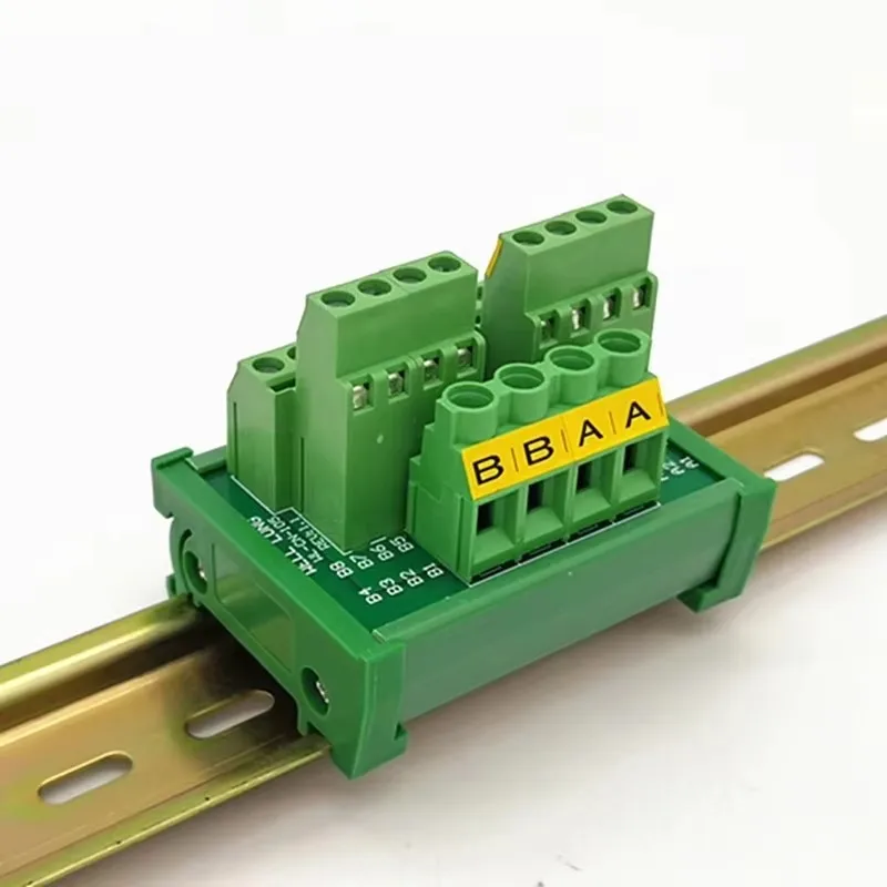DIN Rail Mount 2x8 Position Power Distribution Module Board connector