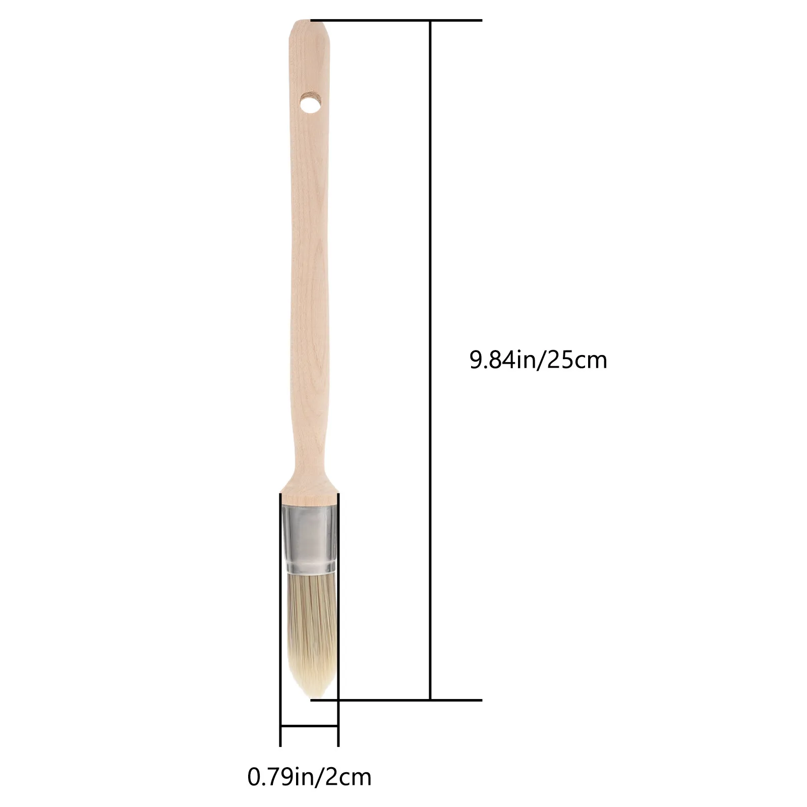Professional Paint Brush Wooden Handle Round Edge Painting Tool Corner Cleaner for Walls Furniture Home Improvement