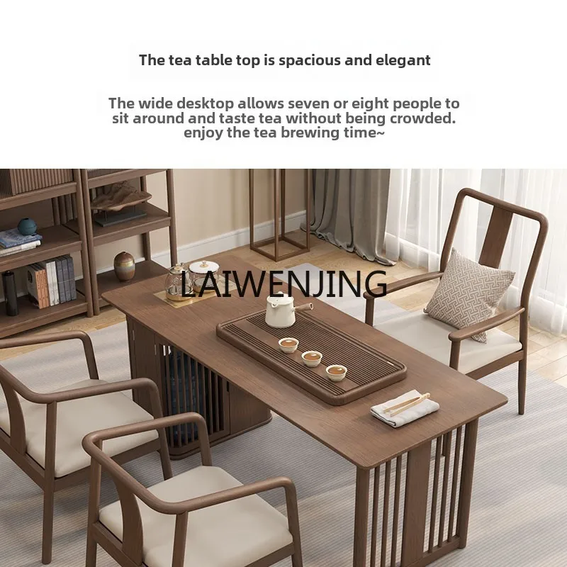 LYN new Chinese-style solid wood tea table and chair combination table integrated reception Kung Fu tea table