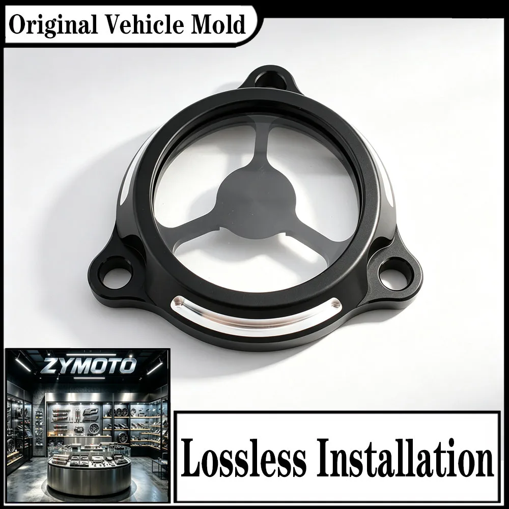FOR SUZUKI DRZ400 DR-Z400 LTZ400 LTR450 2000-2024 Engine Oil Filter Cover With Clear Window