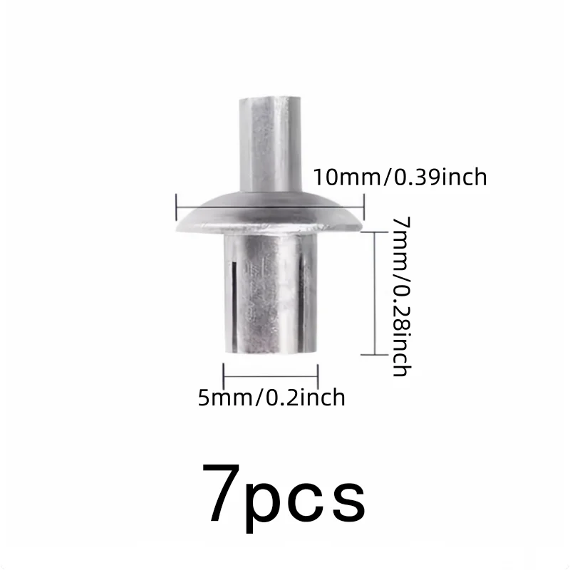 7 pcs 5*7mm Blind Hammer Rivets, No Special Tools Required for Daily DIY Projects, Multipurpose, Versatile
