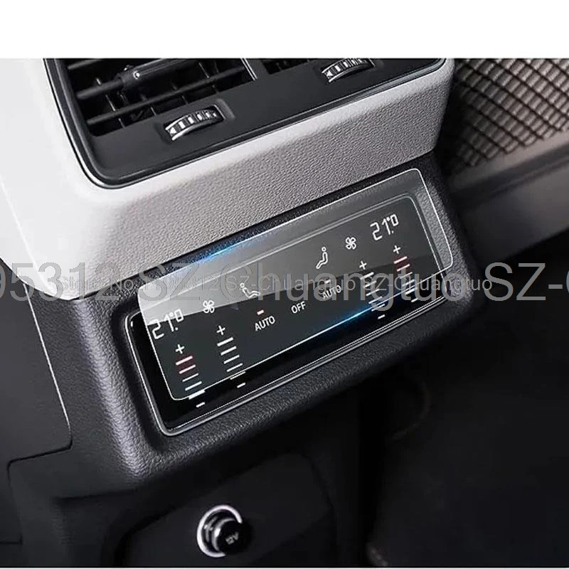 Folia ochronna ze szkła hartowanego do Audi E-tron A6 A7 Q8 2019 tylny ekran klimatyzacji, folia ochronna o twardości 9H
