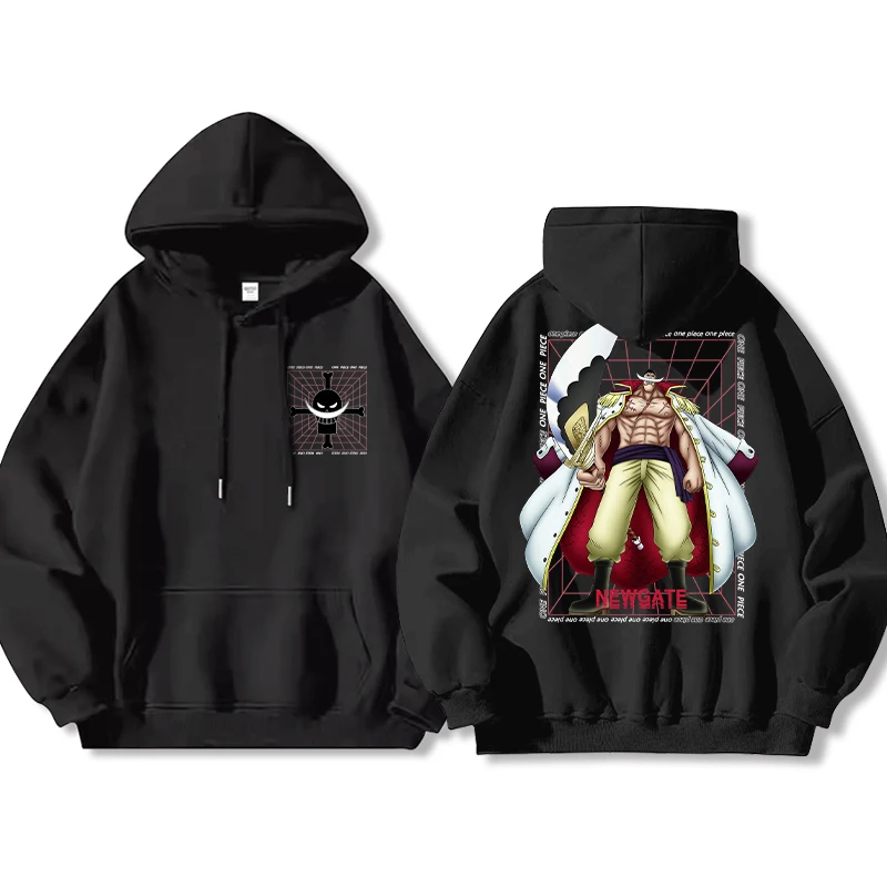 

ONE PIECE Parent-child Clothing Autumn Winter Japanese Hot-blooded Anime Classic Characters Comfortable Hoodie Men's and Women's