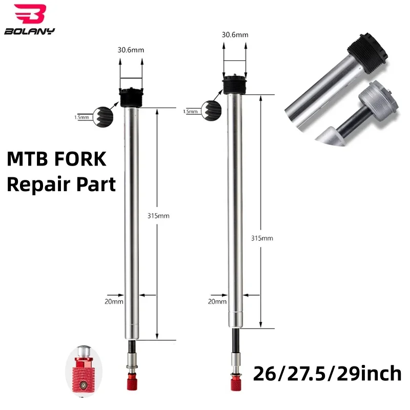 Bolany MTB Fork Air Shaft Aluminum Alloy Hydraulic Pump Rod | Shoulder/remote Lockout Fork Repair Parts for 26/27.5/29 Inch Bike