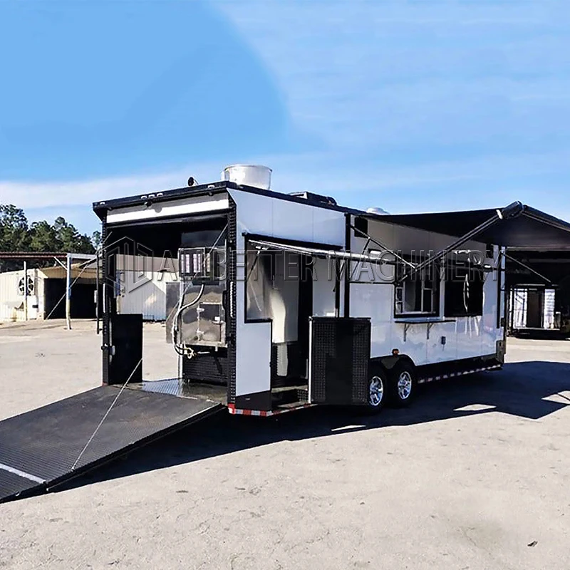 Allbetter Multifunctional Mobile Fast Food Truck Catering Trailer Fully Equipped Food Trailer