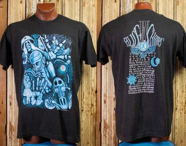 Vintage Alice In Chains Tour Concert T Shirt 1993