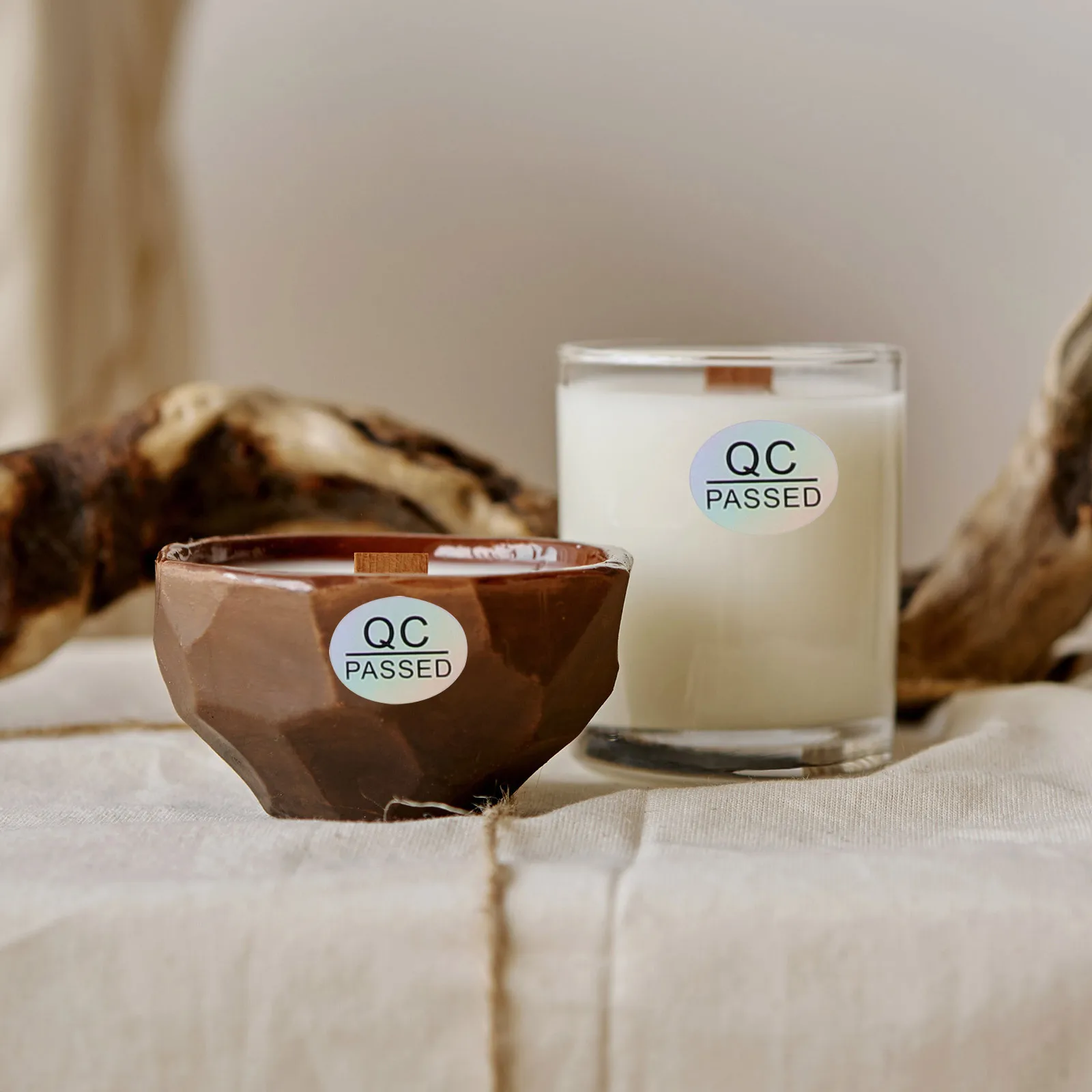 

5 Sheets Warehouse Tested Oval Stickers Qc Passed Adhesive Quality Test Labels Colored Shipping Status Inventory Tags