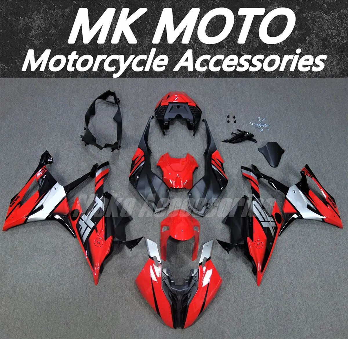 

Moke moto Fairings Kit Fit For M1000RR S1000rr 2019 2020 2021 2022 Bodywork Set 20 21 22 High Quality ABS Injection Black Red