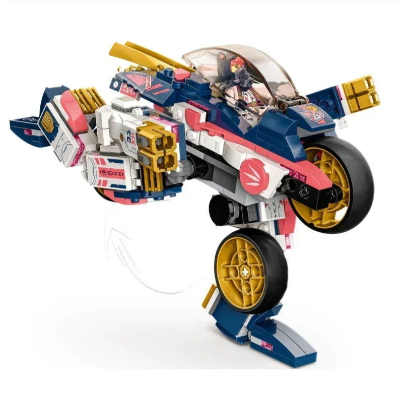 Bloques de construcción Transforming Mech Bike Racer para niños, juguetes para niños, regalos de Navidad y cumpleaños, modelo Compatible con 71792, en Stock