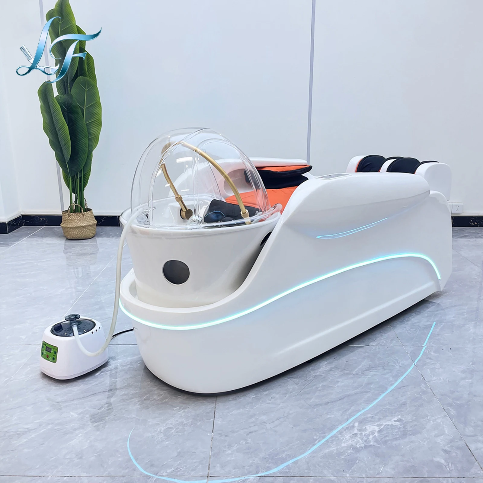 

Salon Supplies Water Circulation Table Electric Massage Hairdressing Shampoo Bed Therapy Head For Hair Wash Massage Services Pro