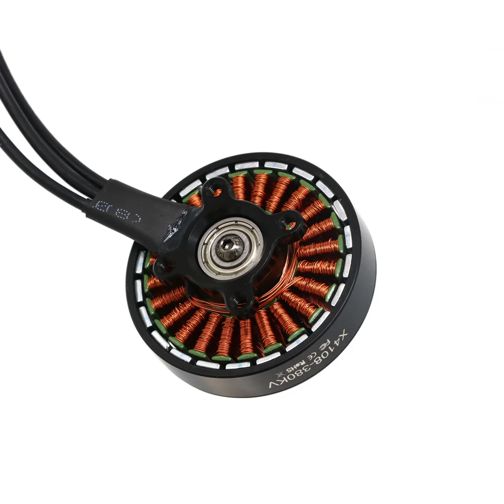 4x UAngel 4108 X4108 600KV 380KV RC Motori Brushless MultiRotore Parti di Elicotteri Grande Coppia Motore A Basso Rumore Per Rc FPV Drone