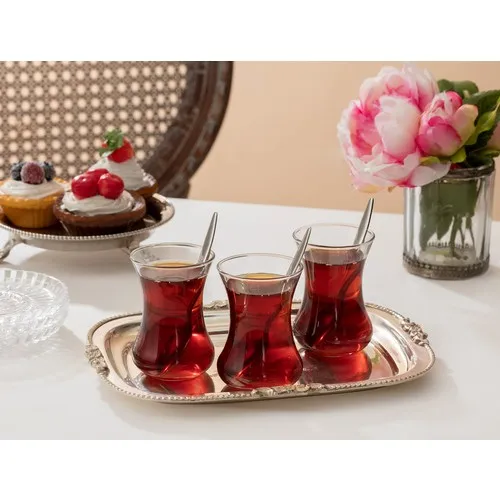 Set of Six Tea Glasses Tea Set Cup Tea Service For Home Elegant Beatiful Tea Pair Hot Sale Fast Delivery Free Shipping Top Drink