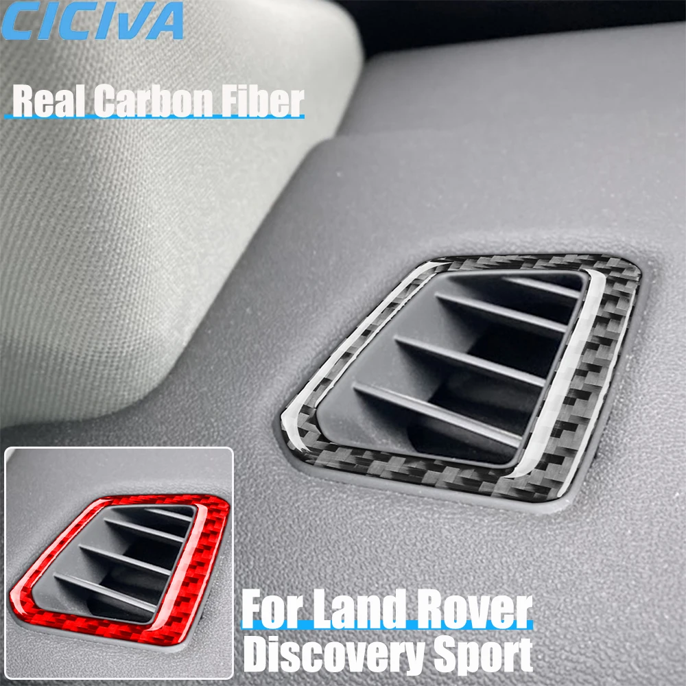 

Real Carbon Fiber Car Accessories Defogger Air Vent Trim Cover Soft Sticker For Land Rover Discovery Sport L550 2015-2019