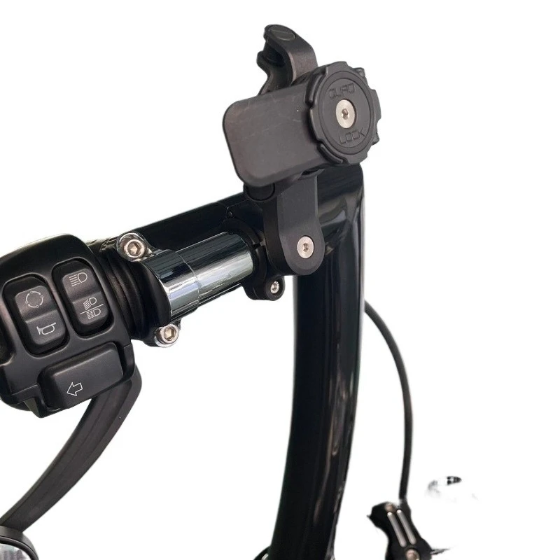 For CNC Motorcycle Phone Holder with Any Thickness, Handlebar Straight-up, Anti-vibration, Anti-shake, Navigation Mount