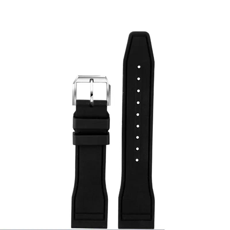 20mm 21mm 22mm Natura Morbida Fluororubber FKM Cinturino In Gomma Per IWC Strap Big Pilot Portofino TOP GUN cinturino orologio da uomo braccialetto